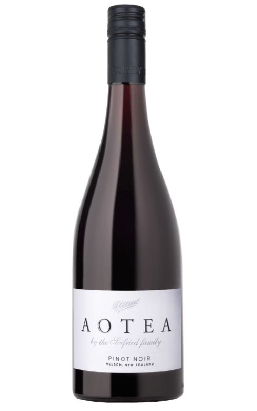 Bottle of Aotea Nelson Pinot Noir on a transparent background
