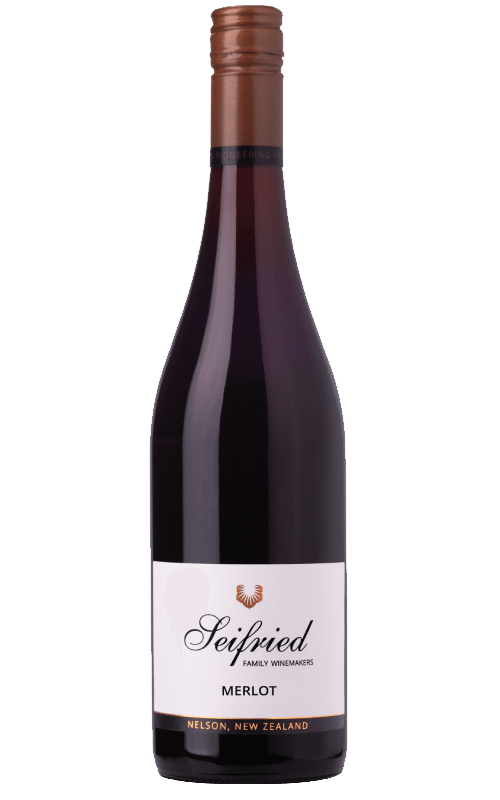 Bottle of Seifried Nelson Merlot on a transparent background