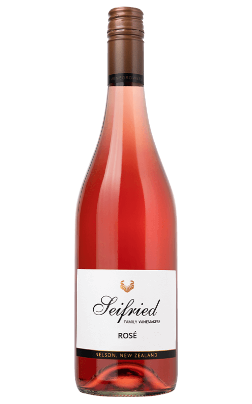 Bottle of Seifried Nelson Rosé on a transparent background